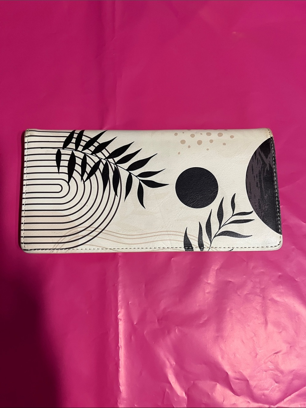 Modern Botanical Long Wallet